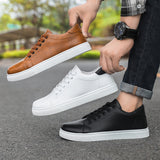 Mens Casual Shoes Waterproof Non Slip Sneakers Korean Style Board Shoes