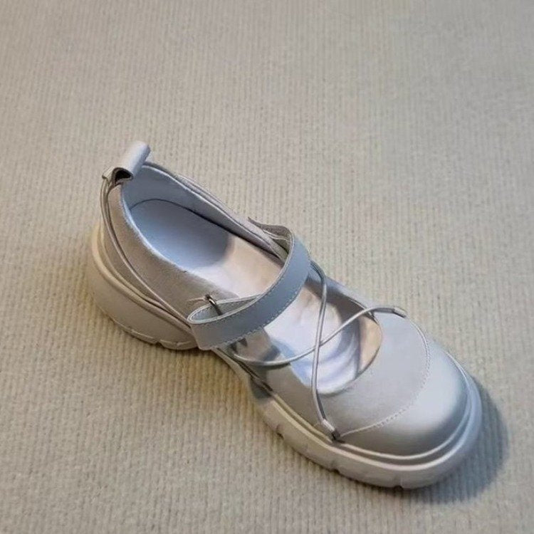 Velcro thick-soled Mary Jane women's shoes