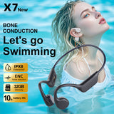 X7S Bone Conduction Bluetooth Headset with 32GB Memory