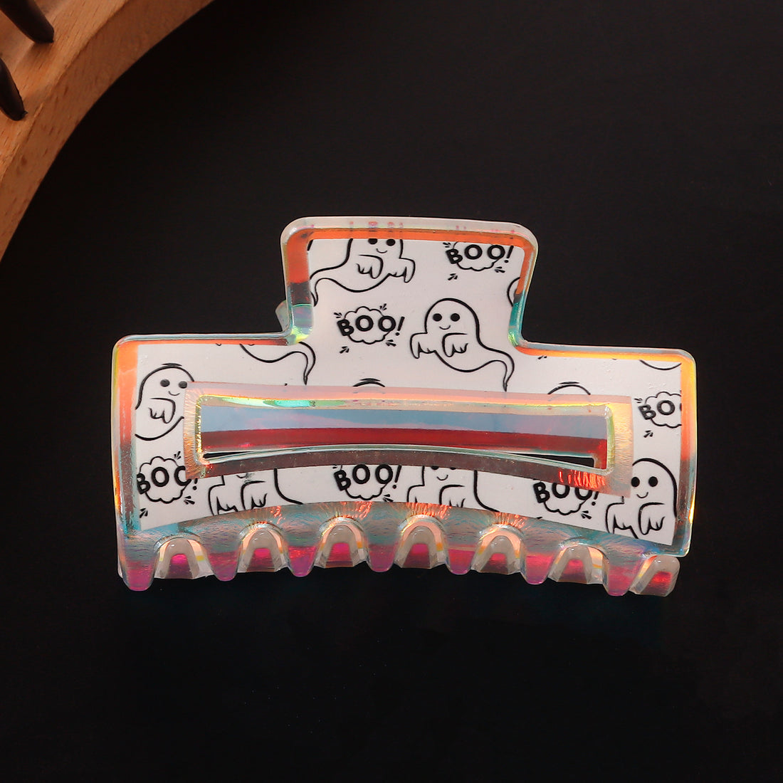 Halloween Pumpkin Ghost Hair Clip