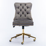 Tufted Velvet Home Office Chair