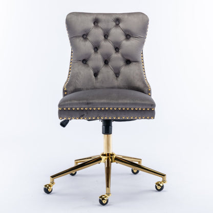 Tufted Velvet Home Office Chair