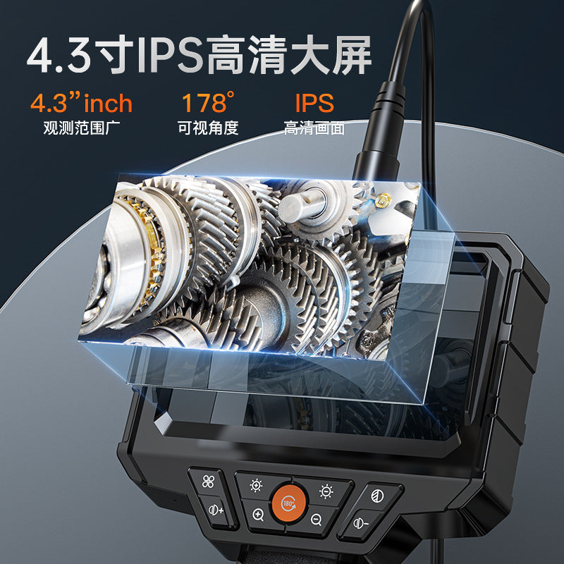 Industrial Borescope with 4.3-inch Screen for Pipes