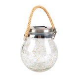 Solar Cracked Glass Bottle Light