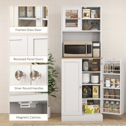 Kitchen pantry cabinet shown from the side