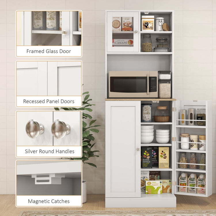 Kitchen pantry cabinet shown from the side