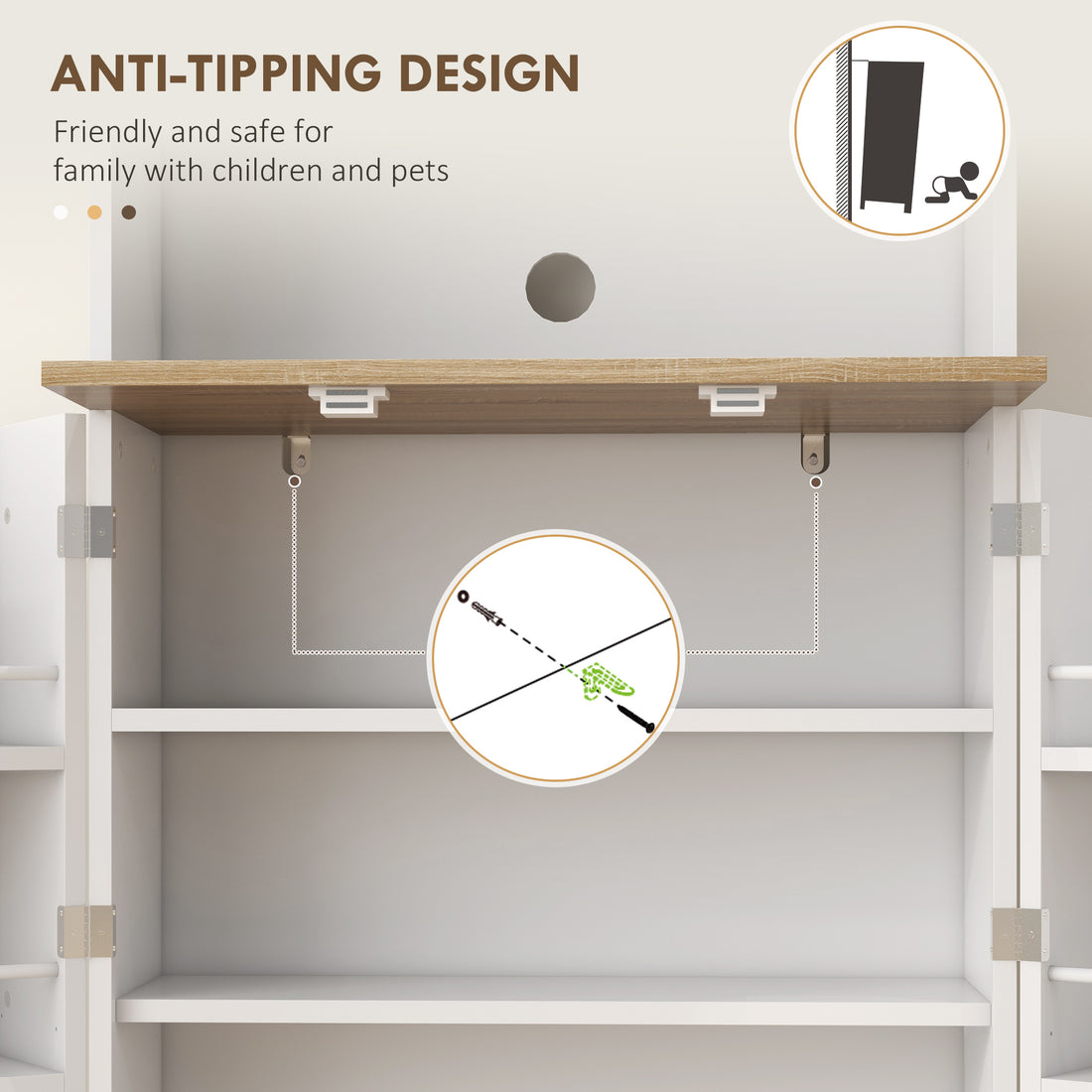 Kitchen pantry cabinet organizing small appliances