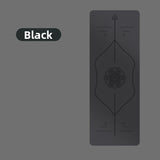Professional Non-Slip Rubber Yoga Mat with Laser Lines