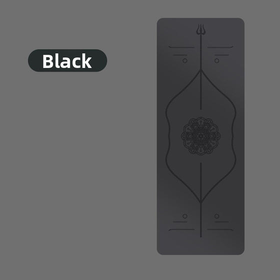 Professional Non-Slip Rubber Yoga Mat with Laser Lines Exercise & Fitness product image 5