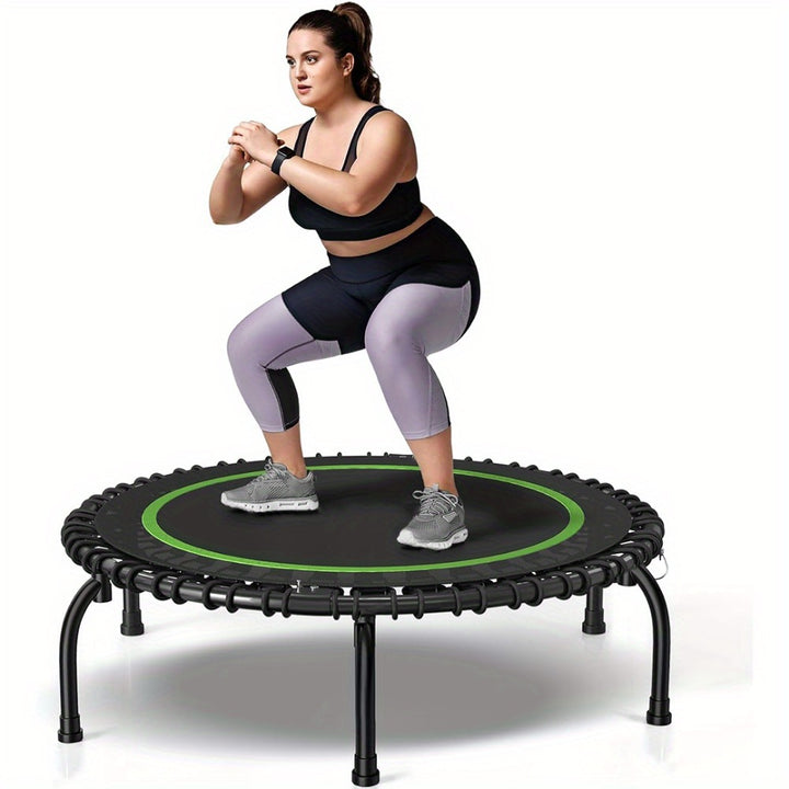Mini trampoline elastic bounce mechanism detail