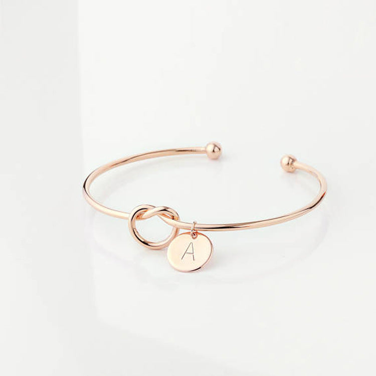 Knot Bracelet, Heart Knot Bracelet, Letter Bracelet - Image 52