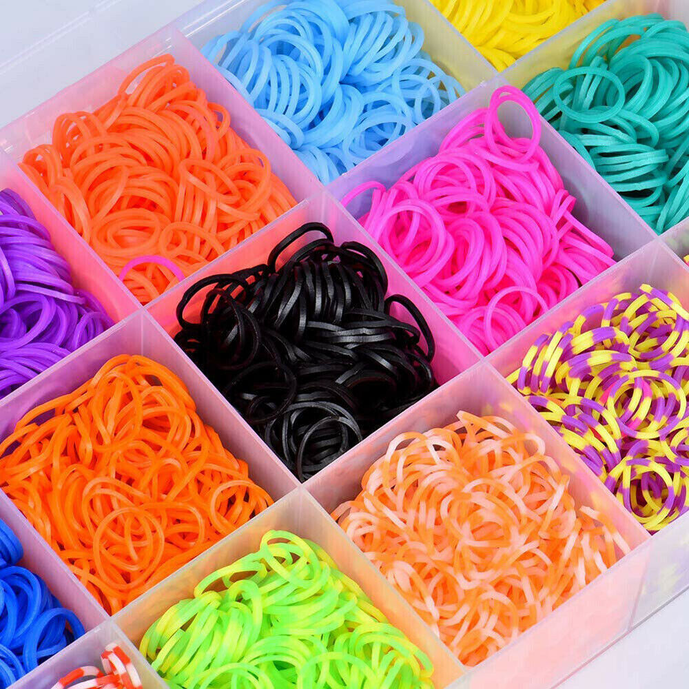 15000PCS Rubber Loom Bands Bracelet Kit
