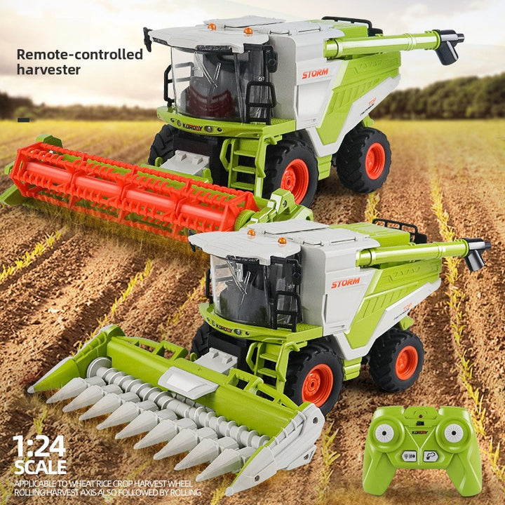 Corn and Wheat Harvester with Lighting