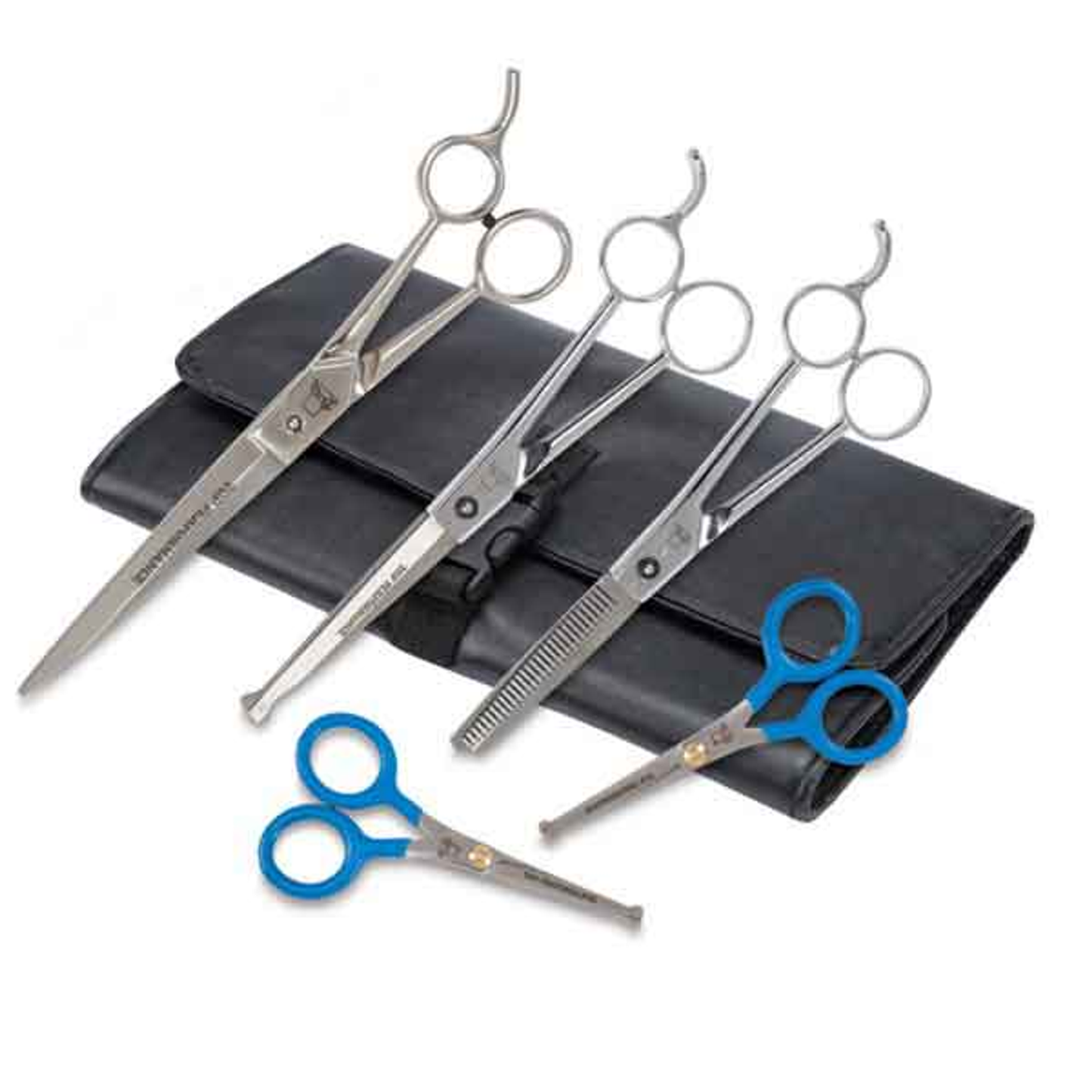 Top Performance 5-Piece Pet Grooming Shear Kit with Case