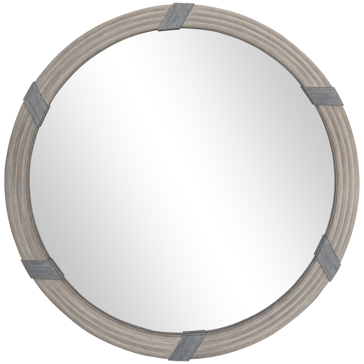 Round wood mirror dimensions diagram
