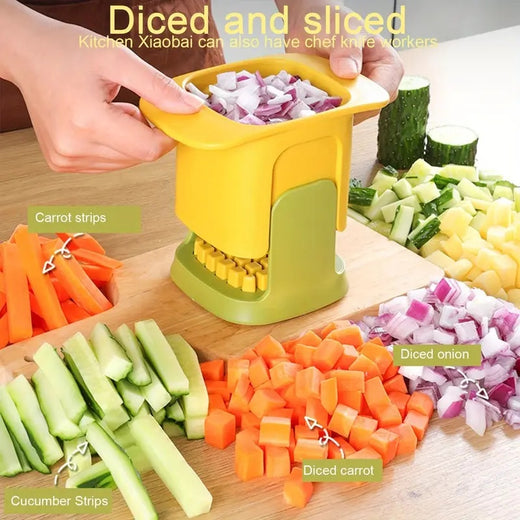 Manual chopper chopping onions