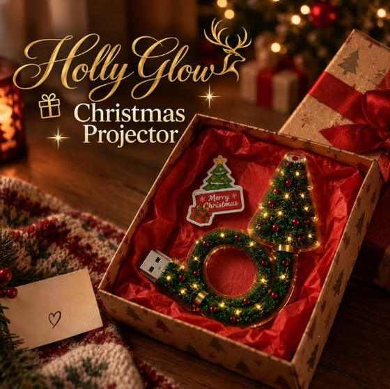Christmas tree USB projection lamp
