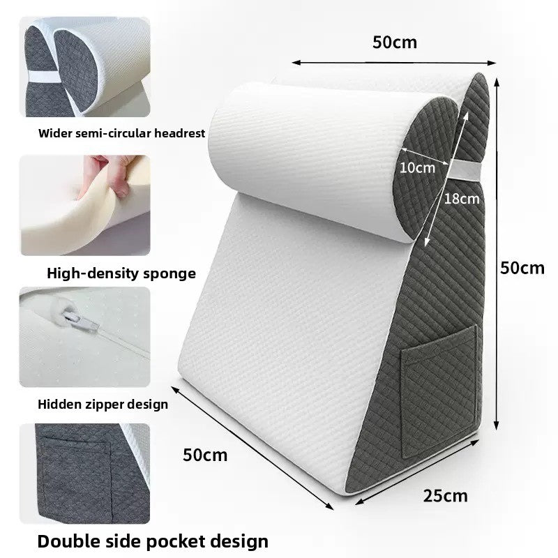 Triangular headrest, conical headrest