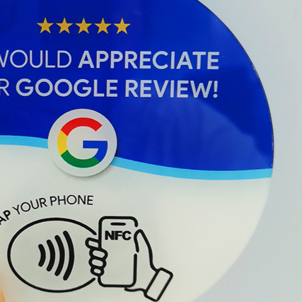 Acrylic NFC Review Table Card product image 7