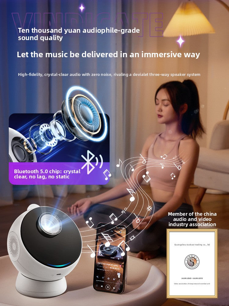 Starry Sky Projector Night Light with Bluetooth Speaker