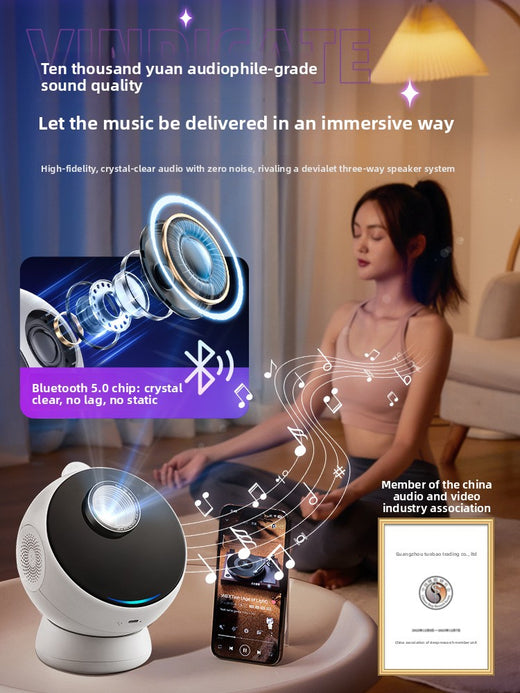 Starry Sky Projector Night Light with Bluetooth Speaker