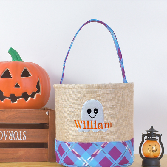 Halloween decorative storage basket with handle