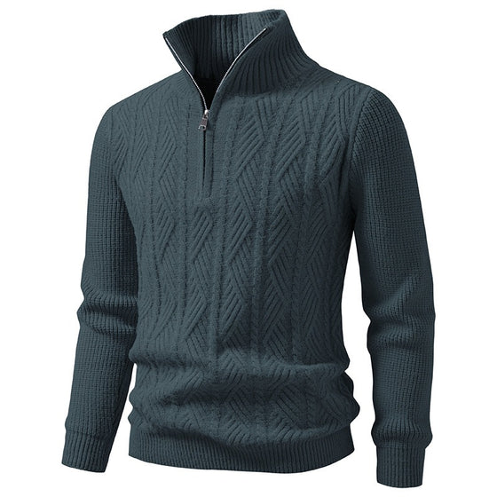 Men's short-sleeved knitted cardigan