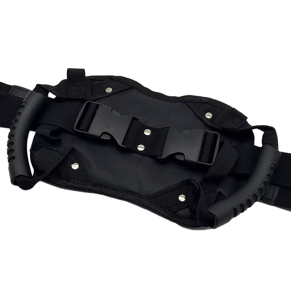 Universal Motorcycle Rear Seat Safety Grab Handle Armrest Belt