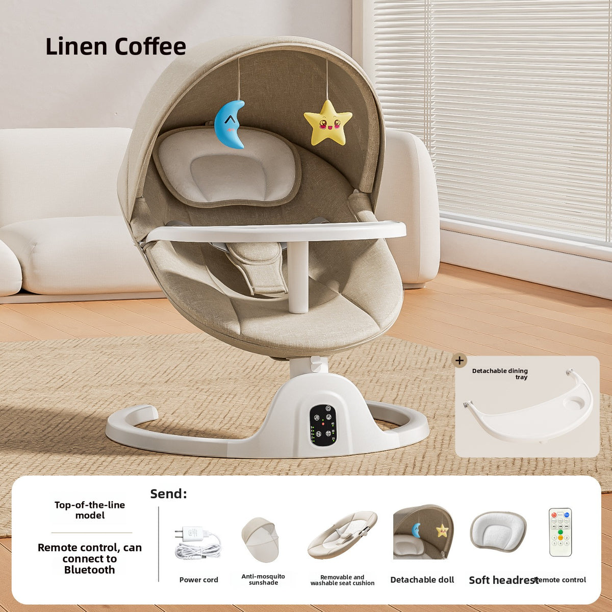 Swing chair with electric cradle