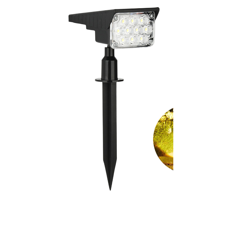 Solar Powered Outdoor Garden Lights with Adjustable Focus