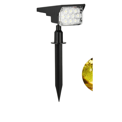Solar Powered Outdoor Garden Lights with Adjustable Focus