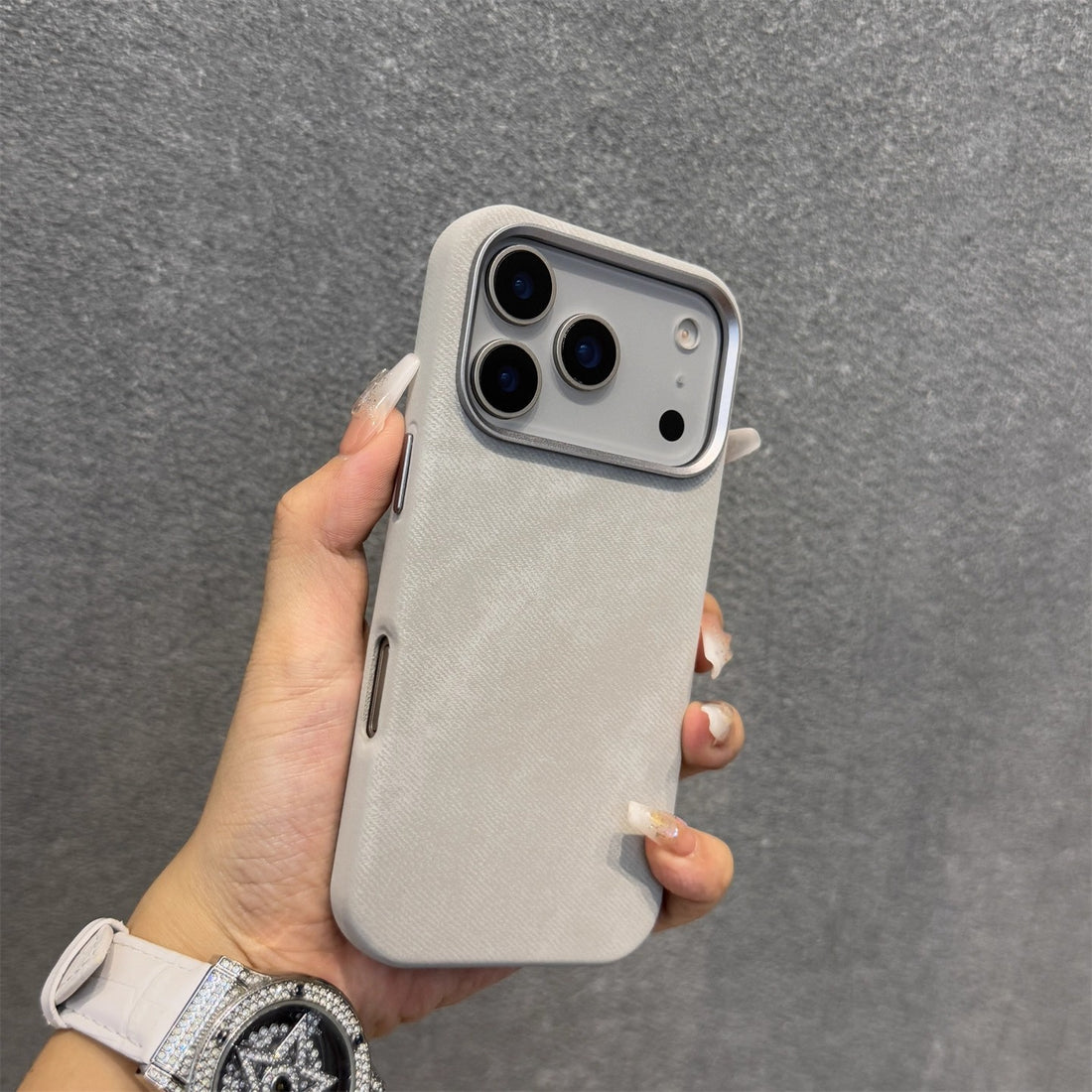 Flannel magnetic phone case