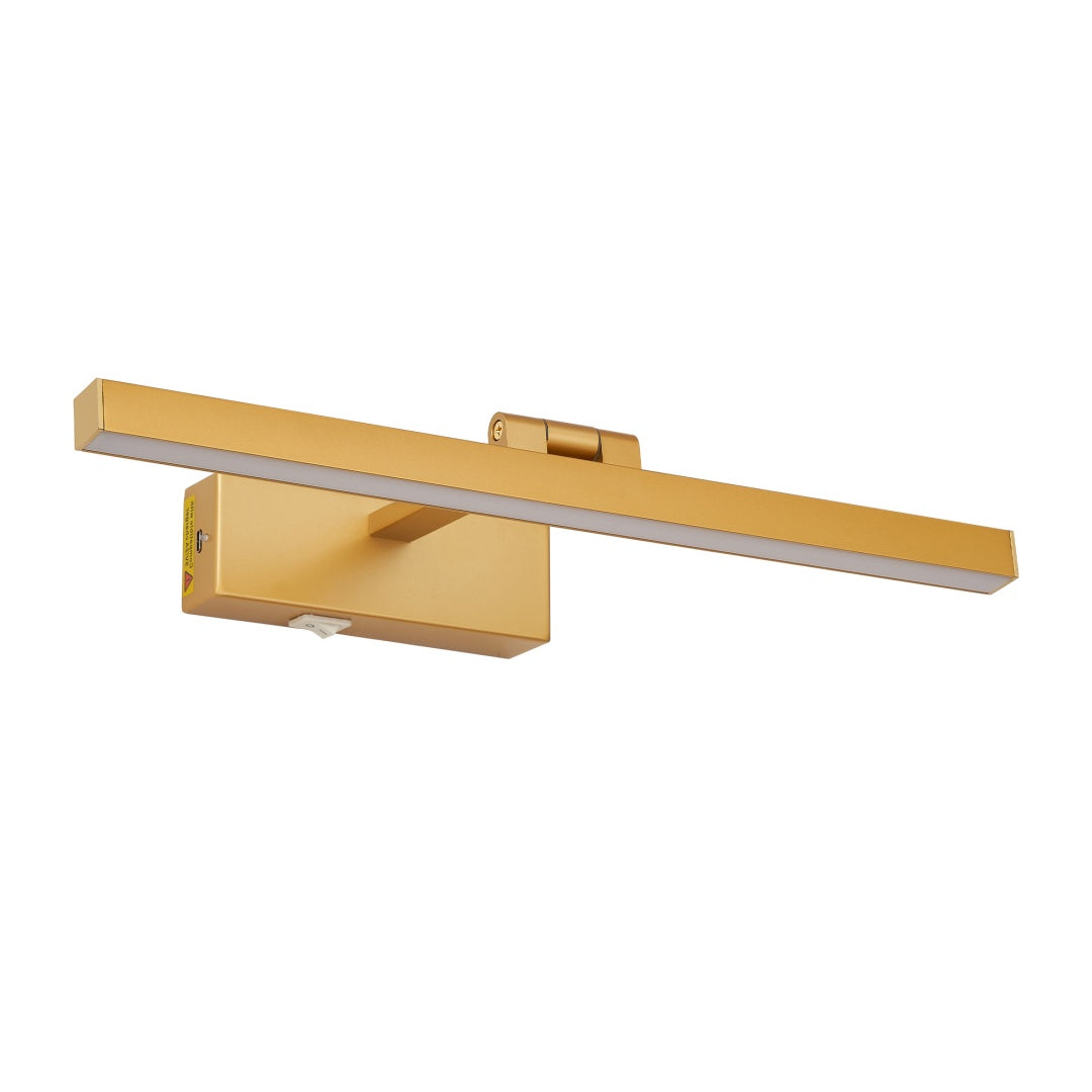 16 Inch Gold LED Bathroom Vanity Light Dimmable