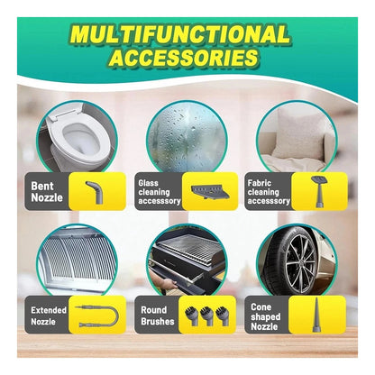 Handheld Steam Cleaner with 12 Accessories Multipurpose Home