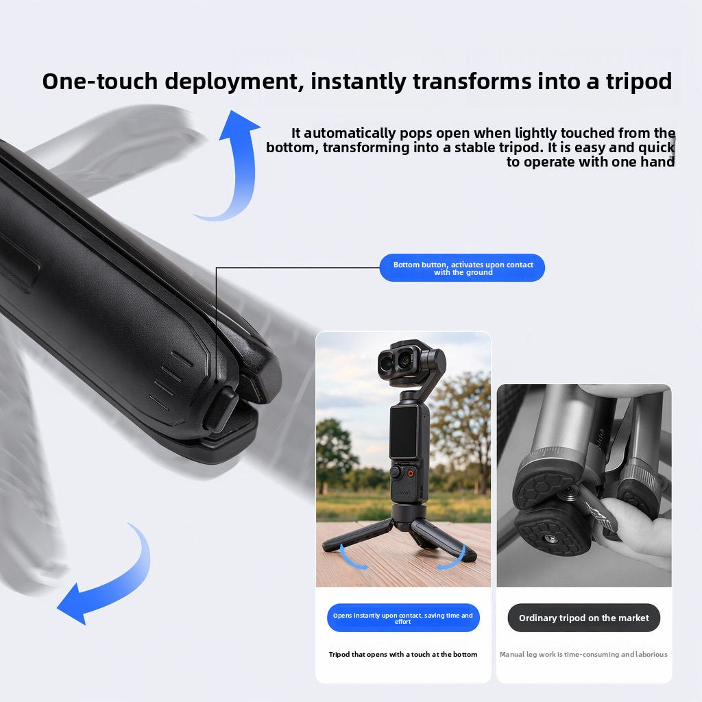 Mini One-Touch Open Tripod Stand for DJI Action Camera Pocket 4 Pro 3