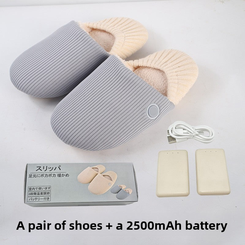 Knitted Electric Heating Slippers