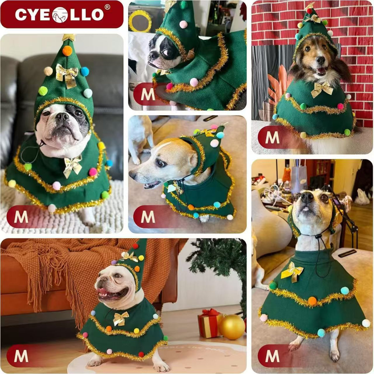 Dog Christmas Cape Clothing