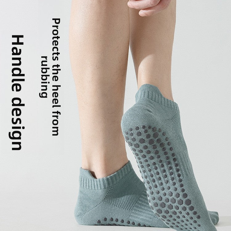 Men's Non-Slip Cotton Yoga Socks Short Anti-Skid Pilates Sport Training Floor Pilates Socks