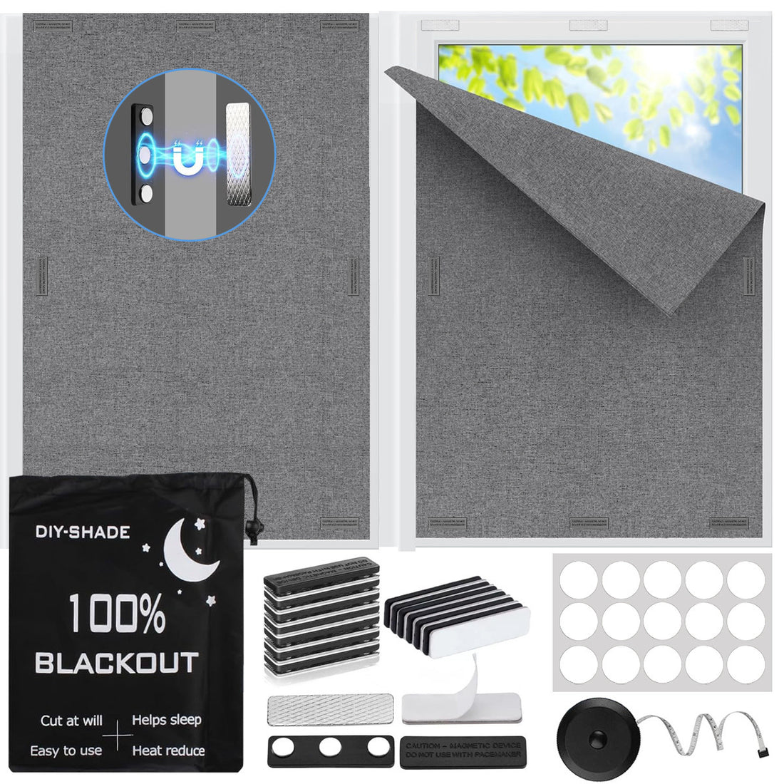 Portable blackout curtains