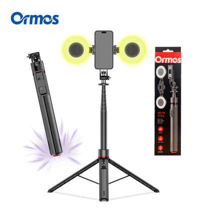 Selfie Stick Tripod with Fill Light