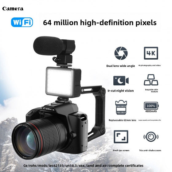 D5 WiFi Digital Camera 4K Dual Lens Night Vision Camera & Photography product image 1