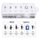 Automotive Plastic Fastener Clips with Pry Tools