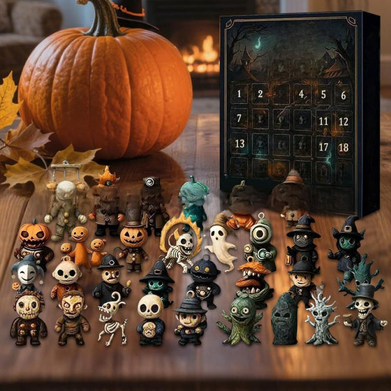 Halloween figurines arrive in the holiday calendar countdown box