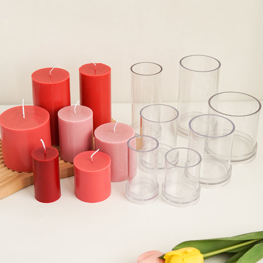 Cylindrical Acrylic Mold for DIY Candles Soap Baking