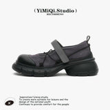 Velcro thick-soled Mary Jane women's shoes
