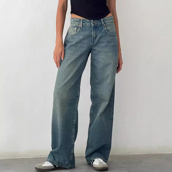 Women's straight-leg denim jeans, photo 4
