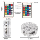 Remote Control Submersible LED Lights for Aquarium and Pool