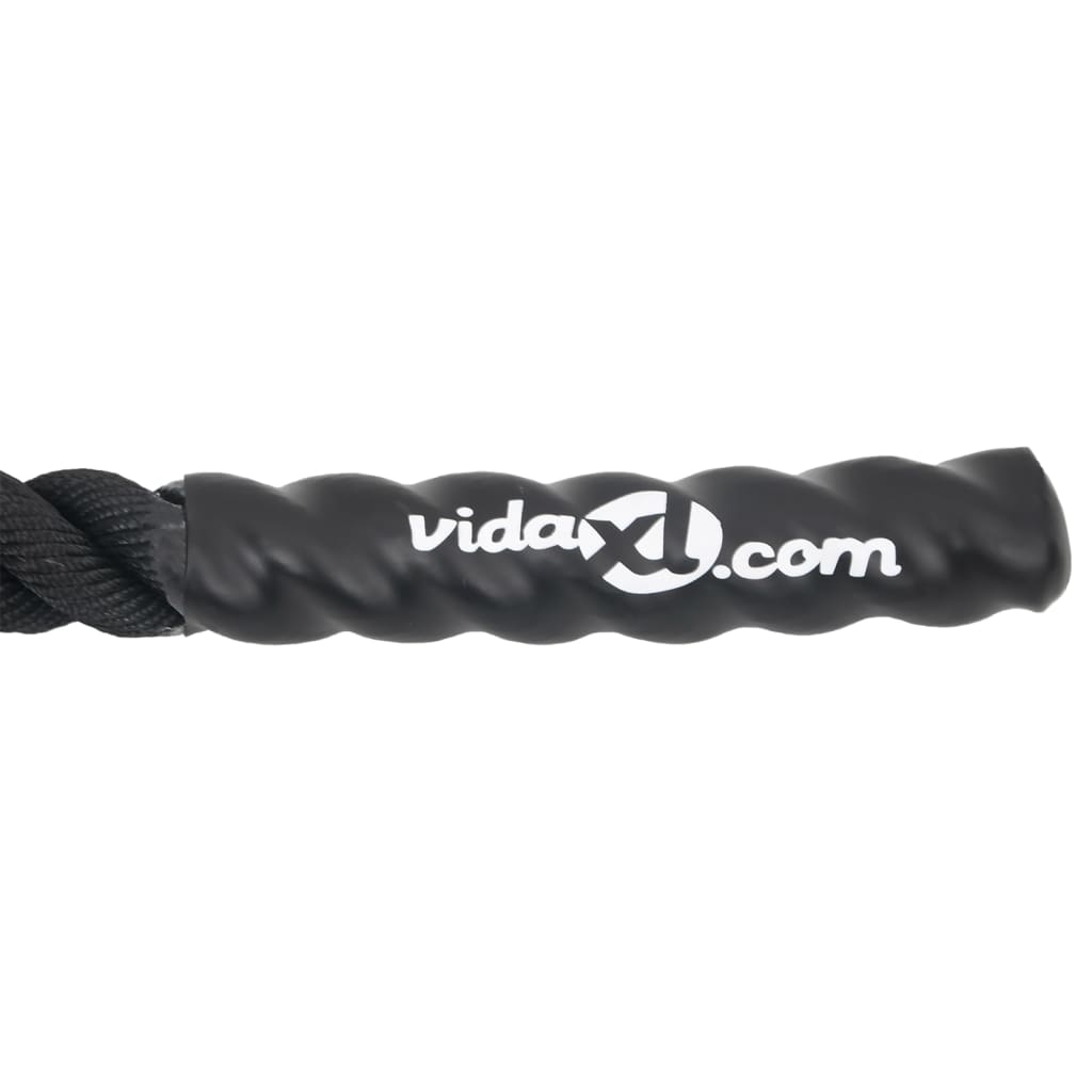 Battle rope handle end close up
