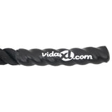 Battle rope handle end close up