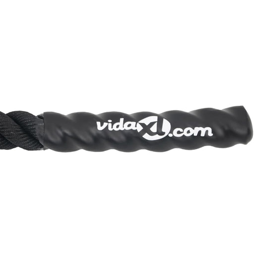Battle rope handle end close up